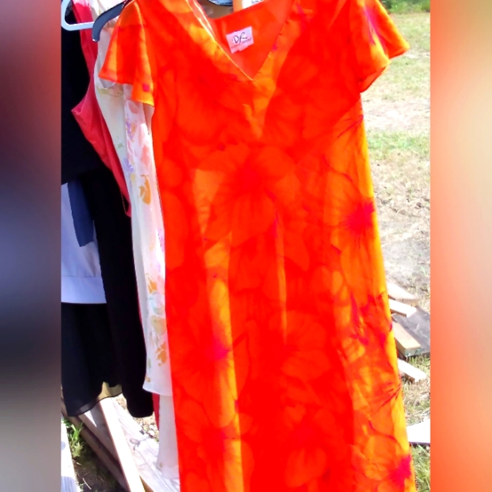 Orange dress